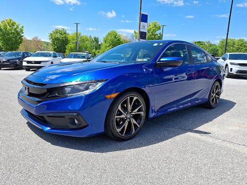 Aegean Blue Metallic 2021 Honda Civic Sport