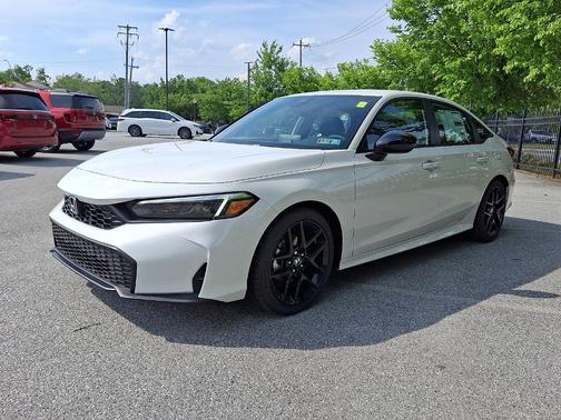 Platinum White Pearl 2026 Honda Civic Sport