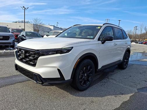 Platinum White Pearl 2026 Honda CR-V Hybrid Sport-L