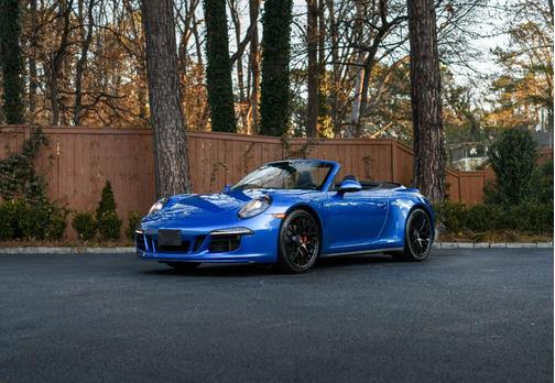 Blue 2016 Porsche 911 GTS Convertible