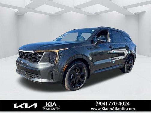 Gray 2026 Kia Sorento Hybrid X-LINE SX PRESTIGE