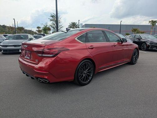 Red 2020 Genesis G80 3.3T Sport