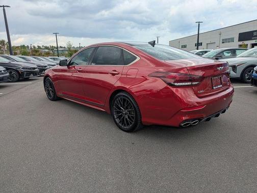 Red 2020 Genesis G80 3.3T Sport