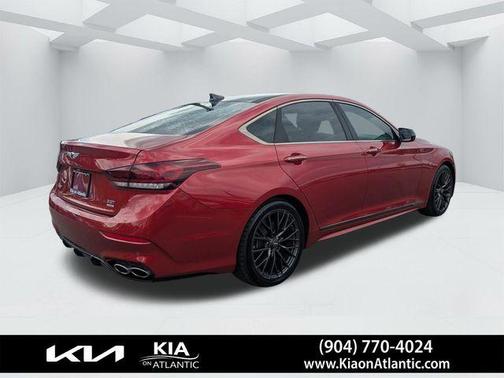 Red 2020 Genesis G80 3.3T Sport