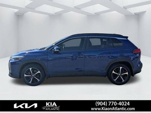 Blue 2024 Toyota Corolla Cross Hybrid XSE