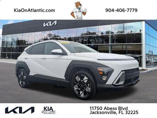 White 2025 Hyundai KONA SEL