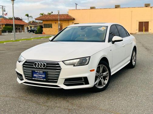 White 2018 Audi A4 Ultra Premium Sedan 4D