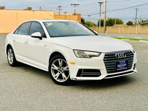White 2018 Audi A4 Ultra Premium Sedan 4D