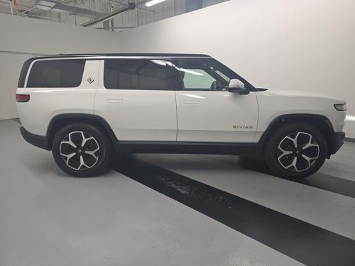 Glacier White 2024 Rivian R1S Adventure Quad Motor Large Pack
