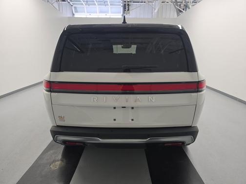 Glacier White 2024 Rivian R1S Adventure Quad Motor Large Pack
