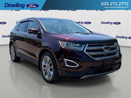 Burgundy 2018 Ford Edge Titanium