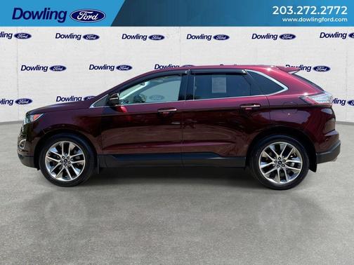 Burgundy 2018 Ford Edge Titanium