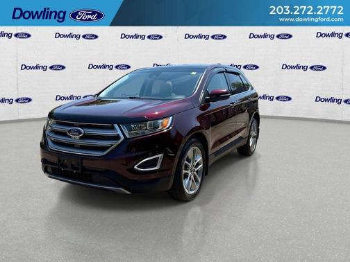 Burgundy 2018 Ford Edge Titanium