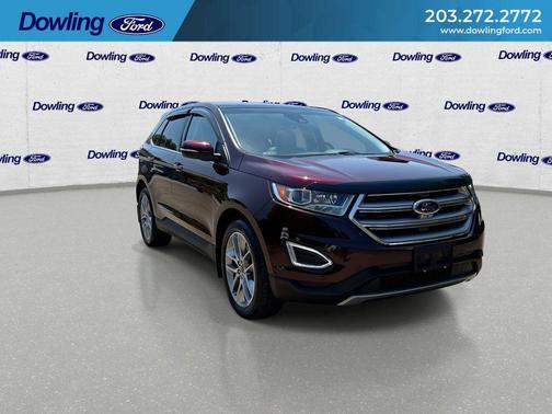 Burgundy 2018 Ford Edge Titanium