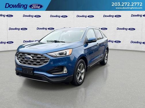 Blue 2020 Ford Edge Titanium