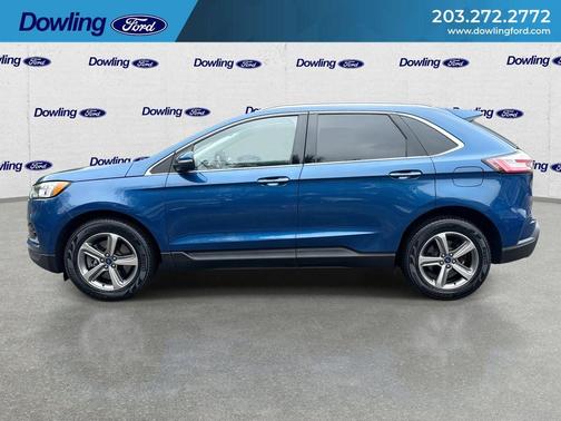 Blue 2020 Ford Edge Titanium