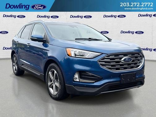 Blue 2020 Ford Edge Titanium