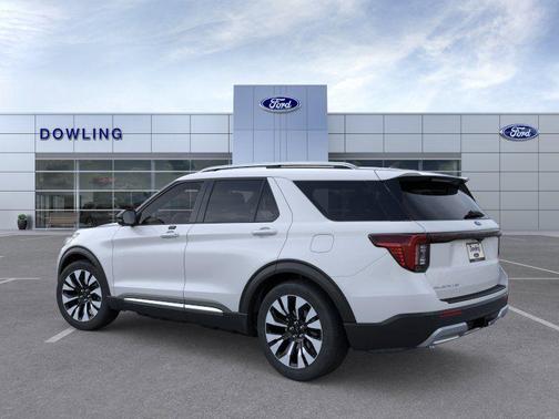 White 2026 Ford Explorer Platinum