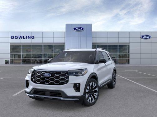 White 2026 Ford Explorer Platinum