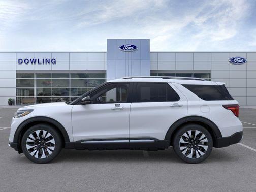 White 2026 Ford Explorer Platinum