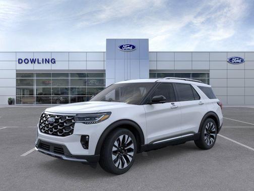 White 2026 Ford Explorer Platinum
