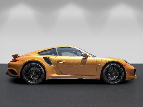 Golden Yellow 2018 Porsche 911 Turbo S