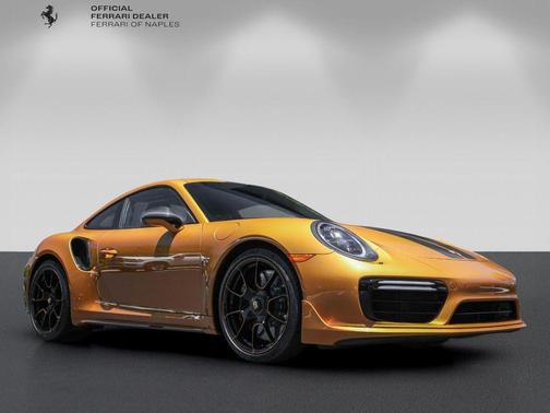 Golden Yellow 2018 Porsche 911 Turbo S