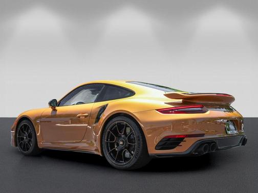 Golden Yellow 2018 Porsche 911 Turbo S
