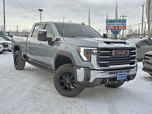 Gray 2024 GMC Sierra 3500 SLT