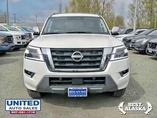 White 2024 Nissan Armada Platinum