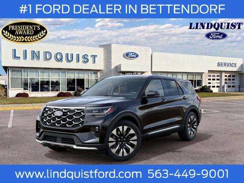 Agate Black Metallic 2027 Ford Explorer Platinum