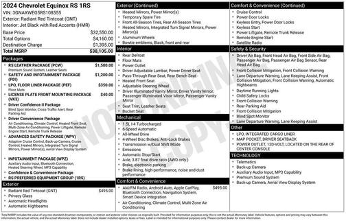 2024 Chevrolet Equinox AWD RS