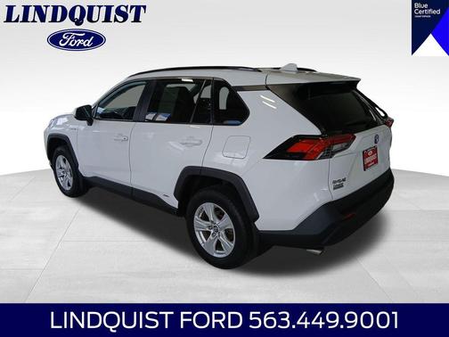 Super White 2021 Toyota RAV4 Hybrid LE