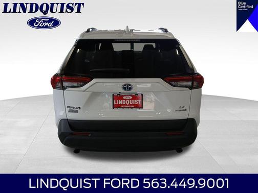 Super White 2021 Toyota RAV4 Hybrid LE