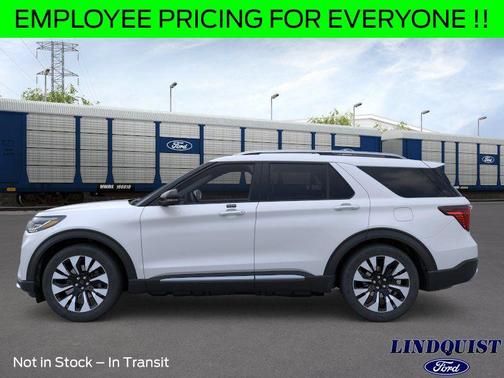 Space White Metallic 2026 Ford Explorer Platinum