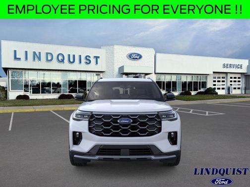 SPACE WHITE METALLIC 2026 Ford Explorer Platinum