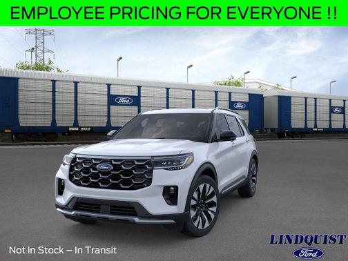 Space White Metallic 2026 Ford Explorer Platinum