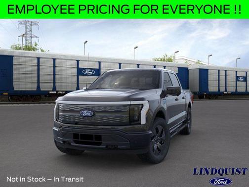 AGATE BLACK METALLIC 2025 Ford F-150 Lightning LARIAT
