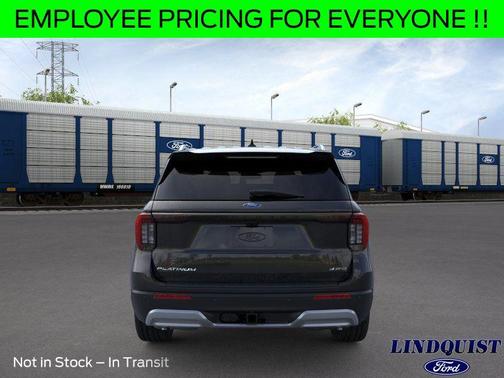 Agate Black Metallic 2026 Ford Explorer Platinum
