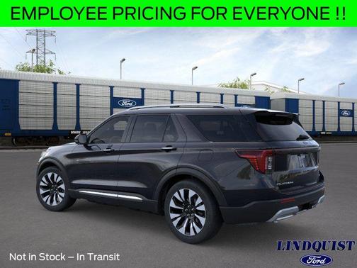 Agate Black Metallic 2026 Ford Explorer Platinum