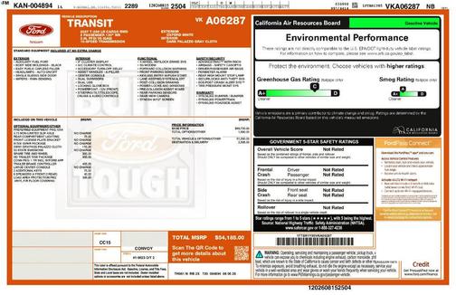 Oxford White 2027 Ford Transit-250 Base