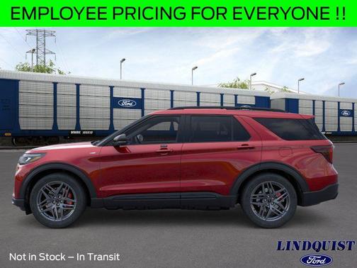 Rapid Red Metallic Tinted Clearcoat 2026 Ford Explorer ST-Line