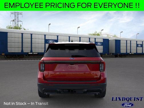 Rapid Red Metallic Tinted Clearcoat 2026 Ford Explorer ST-Line