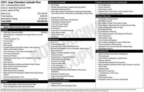 Slate Blue Pearlcoat 2021 Jeep Cherokee Latitude Plus