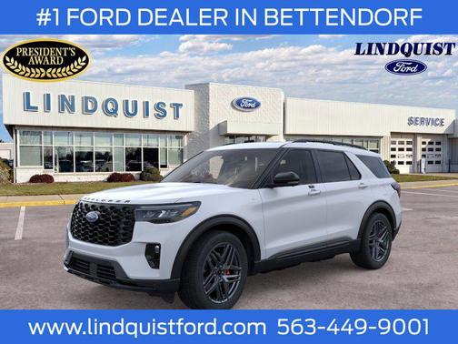 Space White Metallic 2026 Ford Explorer ST-Line
