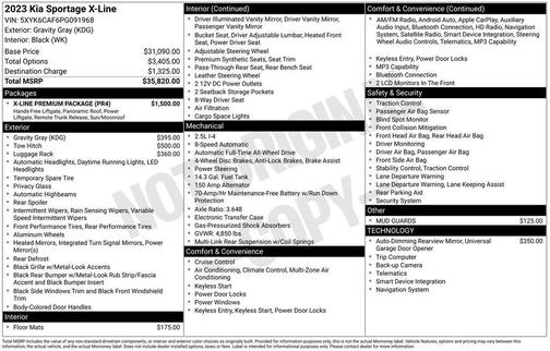 Gravity Gray 2023 Kia Sportage X-Line