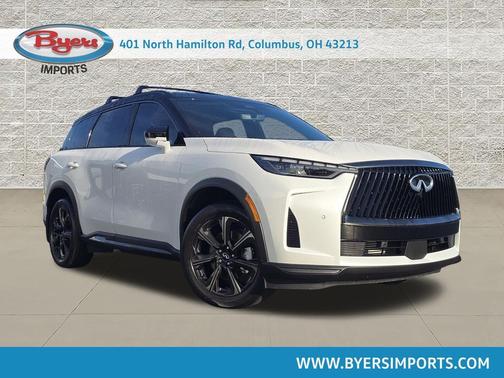 Radiant White/Black Obsidian 2026 INFINITI QX60 AUTOGRAPH