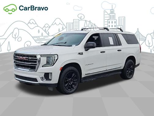 White Frost Tricoat 2022 GMC Yukon XL SLT