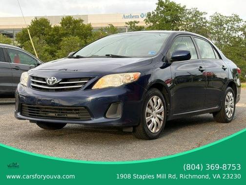 Blue 2013 Toyota Corolla LE