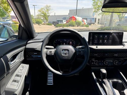 Platinum White Pearl 2026 Honda Accord Hybrid Sport-L